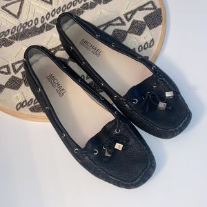 Black Michael Kors size 7 boat shoe loafer